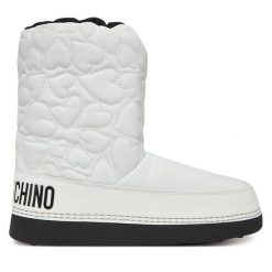 Śniegowce LOVE MOSCHINO. Białe śniegowce damskie Love Moschino. Za 599.99 zł.
