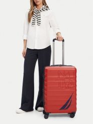 Nautica Walizka średnia CWBEO-NTC-KS-004-07-M Czerwony. Czerwone walizki Nautica, bez wzorów, z tworzywa sztucznego, średnie. Za 349.99 zł.