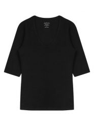 Claesens Koszulka w kolorze czarnym rozmiar: S. Czarne koszulki damskie Claesen‘s, s, bez wzorów, z bawełny, bez kołnierzyka, bez ramiączek. Za 47.94 zł.