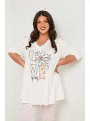 Curvy Lady Bluzka w kolorze białym rozmiar: 44/46. Białe bluzki damskie Curvy Lady, bez wzorów, klasyczne, bez kołnierzyka, bez ramiączek. Za 127.65 zł.