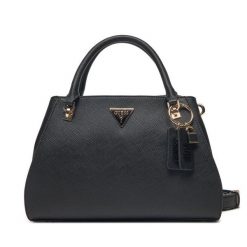 Torebka Guess. Czarne kuferki damskie Guess, z aplikacjami, bez dodatków. Za 379.99 zł.