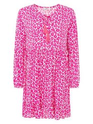 Zwillingsherz Sukienka "Leo Dream" w kolorze różowym rozmiar: onesize. Różowe sukienki damskie Zwillingsherz, bez wzorów, z wiskozy, bez ramiączek. Za 165.99 zł.