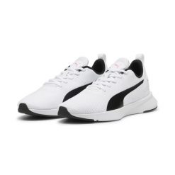 Buty do biegania Flyer PUMA White Lime Pow Green. Białe obuwie sportowe damskie Puma, bez zapięcia, do biegania. Za 346.98 zł.
