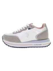 U.S. Polo Assn. Sneakersy w kolorze biało-szarym rozmiar: 38. Białe obuwie sportowe damskie U.S. Polo Assn., bez zapięcia. Za 227.85 zł.