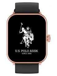 U.S. Polo Assn. Smartwatch w kolorze różowozłoto-czarnym rozmiar: onesize. Czarne, cyfrowe zegarki damskie U.S. Polo Assn., metalowe. Za 252.99 zł.