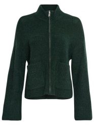 MOSS COPENHAGEN Kardigan "Lediona" w kolorze ciemnozielonym rozmiar: L/XL. Zielone kardigany damskie Moss Copenhagen, l, bez wzorów, z poliamidu. Za 175.67 zł.