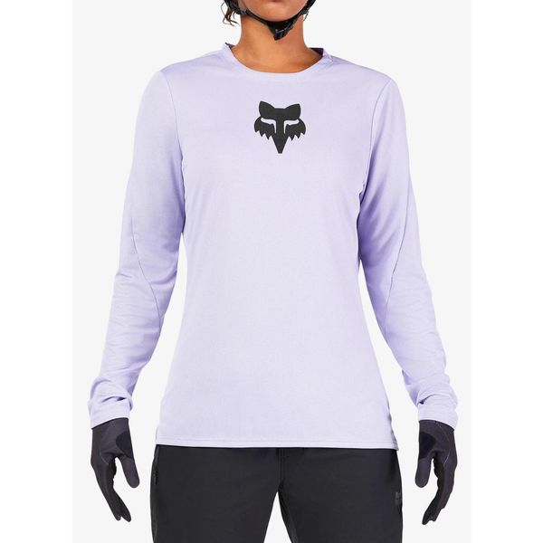 Bluza rowerowa damska Fox Ranger LS Jersey Fox Head. Fioletowe bluzy damskie FOX, bez wzorów, z jersey, bez kaptura. Za 230.99 zł.