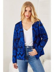 Milan Kiss Kardigan w kolorze niebiesko-czarnym rozmiar: S. Czarne kardigany damskie Milan Kiss, s, bez wzorów, z bawełny. Za 101.23 zł.