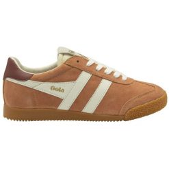Sznurowane trampki damskie Gola Elan. Białe trampki damskie Gola, bez wzorów, z gumy, bez zapięcia. Za 441.50 zł.