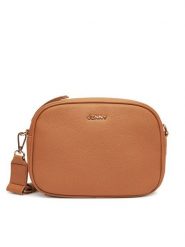 JENNY Torebka C-JEN-L-003-08 Brązowy. Brązowe listonoszki damskie Jenny, bez wzorów, z materiału, bez dodatków. Za 109.99 zł.