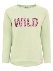 Zwillingsherz Koszulka "Wild" w kolorze zielonym rozmiar: XXL. Zielone bluzki damskie Zwillingsherz, xxl, bez wzorów, bez kołnierzyka, bez ramiączek. Za 113.99 zł.