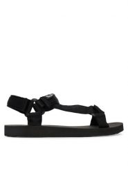 Jack Wolfskin Sandały Taiga A65623 Czarny. Czarne sandały damskie Jack Wolfskin, bez wzorów, z materiału, bez obcasa, bez zapięcia. Za 329.99 zł.