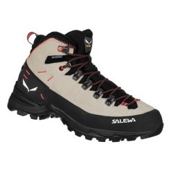 Buty Trekkingowe Damskie Salewa Alp Mate Winter Mid Ptx. Czarne obuwie trekkingowe damskie Salewa, z materiału, za kostkę, bez zapięcia. Za 1,029.00 zł.