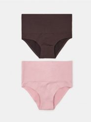 Bezszwowe figi modelujące z wysokim stanem 2 pack - wielobarwny. Figi Sinsay, bez wzorów. Za 29.99 zł.