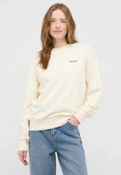 Damska bluza nierozpinana Mustang Style Aberdeen Whisper White 1016768 2013. Białe bluzy damskie Mustang, xs, bez wzorów, bez kaptura. Za 169.99 zł.