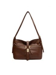 Gino Rossi Torebka CEO-AIDA-RX8858 Brązowy. Brązowe shopper bag Gino Rossi, bez wzorów, z materiału, bez dodatków. Za 319.99 zł.