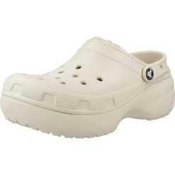 Tenisówki Crocs Model Lined Clog Kolor Beżowy. Białe trampki damskie Crocs, bez wzorów, z gumy, bez zapięcia. W wyprzedaży za 281.70 zł.
