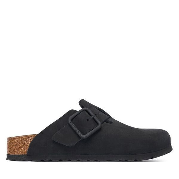 Klapki Birkenstock. Czarne klapki damskie Birkenstock, bez wzorów, bez obcasa, bez zapięcia. Za 779.99 zł.