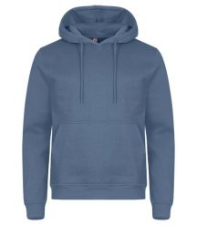 Clique Bluza z kapturem Miami z bawełny i poliestru z recyklingu – Steel Blue. Niebieskie bluzy damskie CLIQUE, s, bez wzorów, z bawełny, z kapturem. Za 166.67 zł.