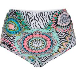 Figi bikini bonprix czarno-biało-kolorowy. Białe bikini bonprix, w kolorowe wzory. Za 59.99 zł.