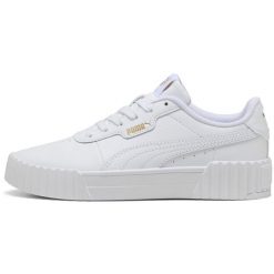 Adidasy Puma Carina 3.0 Jr, Dla obu płci. Białe obuwie sportowe casual damskie Puma, ze skóry ekologicznej, bez zapięcia. Za 290.00 zł.