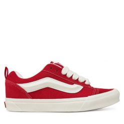 Tenisówki Vans. Czerwone trampki damskie Vans, bez wzorów, bez zapięcia. Za 219.99 zł.