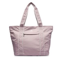 Torebka adidas. Czerwone shopper bag Adidas, bez wzorów, bez dodatków. Za 199.99 zł.