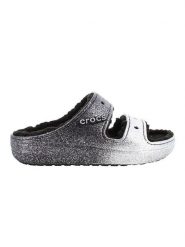 Crocs Klapki "Classic Cozzzy" w kolorze antracytowym rozmiar: 42/43. Czarne klapki damskie Crocs, bez wzorów, z otwartym noskiem, bez obcasa, bez zapięcia. Za 171.28 zł.