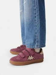 Kappa Sneakersy KAPPA-CEO-CP40-OLC-258084N(DZ) Bordowy. Czerwone buty sportowe dziewczęce Kappa, ze skóry, bez zapięcia. Za 159.99 zł.