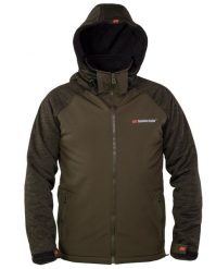 Softshell Kurtka z wędkarska kapturem. Zielone kurtki damskie TANDEM BAITS, na jesień, l, bez wzorów, z materiału, z kapturem. Za 354.69 zł.