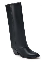 C'M Kozaki w kolorze czarnym rozmiar: 37. Czarne kozaki damskie C'M, na zimę, bez obcasa, bez zapięcia. Za 135.81 zł.