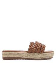 DeeZee Espadryle INCREDIBLE KL-E8875-2 Brązowy. Brązowe espadryle damskie DeeZee, bez wzorów, z syntetyku, bez obcasa. Za 129.99 zł.