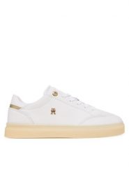 Tommy Hilfiger Sneakersy Chic Elevated FW0FW09400 Biały. Białe obuwie sportowe damskie Tommy Hilfiger, ze skóry, bez zapięcia. Za 449.99 zł.