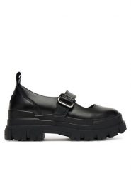 Buffalo Półbuty Aspha Loafer Buckle Os 1620046 Czarny. Czarne półbuty damskie Buffalo, bez wzorów, ze skóry, bez obcasa, na płaskiej podeszwie, bez zapięcia. Za 389.99 zł.