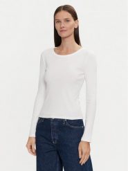 Gap Bluzka 542721-04 Biały Slim Fit. Białe bluzki damskie GAP, xxs, bez wzorów, z bawełny, bez kołnierzyka, bez ramiączek. Za 99.99 zł.