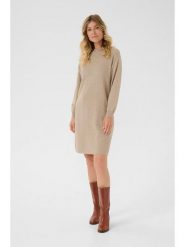 Cream Sukienka dzianinowa w kolorze beżowym rozmiar: XS. Brązowe sukienki damskie Cream, bez wzorów, z dzianiny, klasyczne, bez ramiączek. Za 152.99 zł.