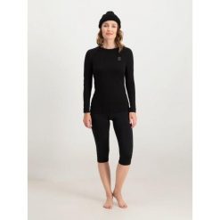 Bielizna termoaktywna narciarska damska Poederbaas koszulka + legginsy 3/4. Czarna komplety bielizny POEDERBAAS, s, bez wzorów, z poliesteru. W wyprzedaży za 264.52 zł.