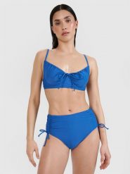 4F Góra od bikini damska - niebieska XL. Niebieskie bikini 4F, bez wzorów, z elastanu. W wyprzedaży za 69.99 zł.
