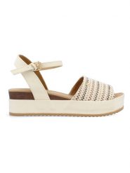 Wrangler Sandały w kolorze kremowym na koturnie rozmiar: 40. Brązowe sandały damskie Wrangler, bez wzorów, z otwartym noskiem, bez obcasa, na koturnie, bez zapięcia. Za 154.43 zł.