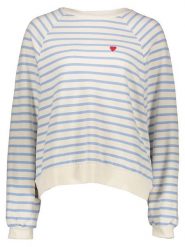 Pieces Bluza w kolorze kremowo-błękitnym rozmiar: XS. Brązowe bluzy damskie Pieces, xs, bez wzorów, z bawełny, bez kaptura. Za 79.03 zł.