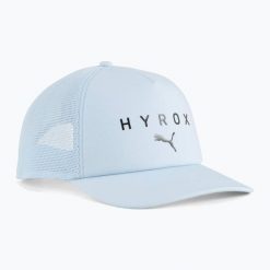 Czapka z daszkiem PUMA Hyrox Trucker. Szare czapki z daszkiem damskie Puma, bez wzorów. Za 99.99 zł.