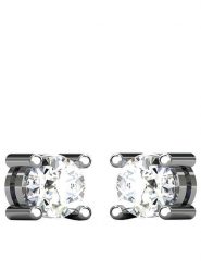 Diamant Vendôme Złote kolczyki-wkrętki z diamentami rozmiar: onesize. Szare kolczyki damskie Diamant Vendöme, z diamentem, złote. Za 761.99 zł.