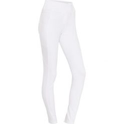 Damskie legginsy jeździeckie z pełną przyczepnością Equipage Kalea. Białe legginsy damskie EQUIPAGE, xl, bez wzorów, z elastanu. Za 302.50 zł.