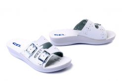 INBLU VR-6B biały, klapki damskie. Białe klapki damskie Inblu, bez wzorów, bez obcasa, bez zapięcia. Za 68.99 zł.