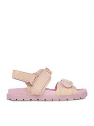 Guess Sandały CEO-CS6702-64 Różowy. Czerwone sandały dziewczęce Guess, z materiału, bez obcasa, bez zapięcia. Za 179.99 zł.