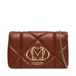 Torebka LOVE MOSCHINO. Brązowe torebki wieczorowe damskie Love Moschino, bez wzorów, bez dodatków. Za 789.99 zł.