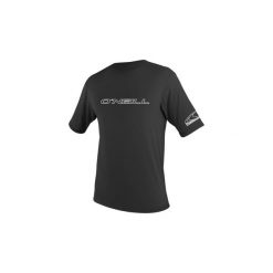 Koszulka ONEILL Basic Skins S/S Sun Shirt. Czarne bluzki damskie O'Neill, l, bez wzorów, ze skóry, sportowe, bez kołnierzyka, bez ramiączek. Za 99.99 zł.
