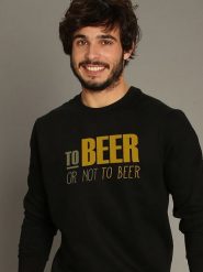 WOOOP Bluza "To Beer" w kolorze czarnym rozmiar: S. Czarne bluzy damskie Wooop, s, bez wzorów, z bawełny, bez kaptura. Za 100.99 zł.
