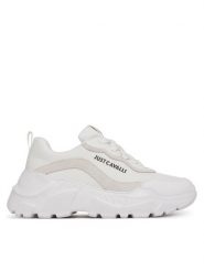 Just Cavalli Sneakersy 78RA3SL5 Biały. Białe obuwie sportowe damskie Just Cavalli, z materiału, bez zapięcia. Za 479.99 zł.
