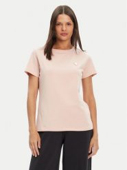 Guess T-Shirt V4YI09 J1314 Różowy Regular Fit. Czerwone t-shirty damskie Guess, xxs, z aplikacjami, z bawełny, bez kołnierzyka. Za 99.99 zł.